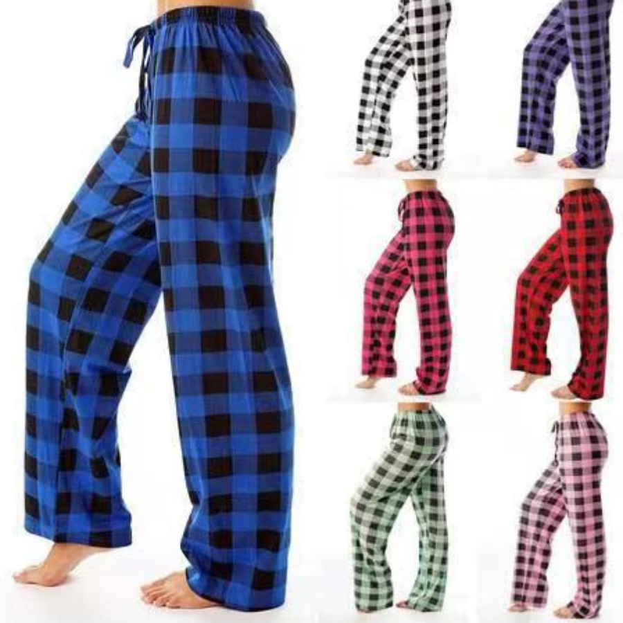 Wholesale Hot selling Microfleece Mens Buffalo Plaid Pajama Pants with Pockets stock lot available from Bangladesh