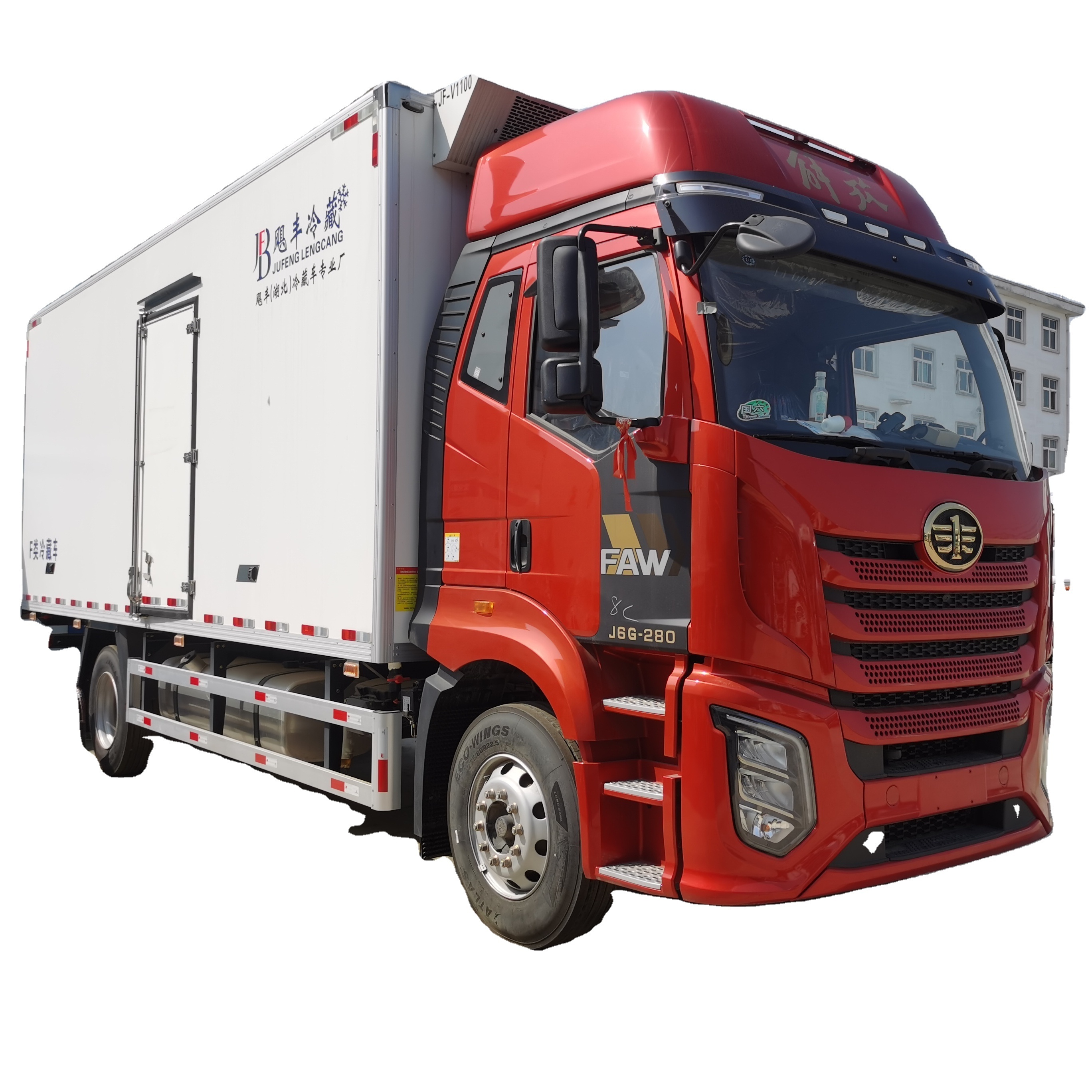 FAW JIEFANG 18T Truck Constant Temperature Cold Room Van for Poultry & Livestock Transportation Sale