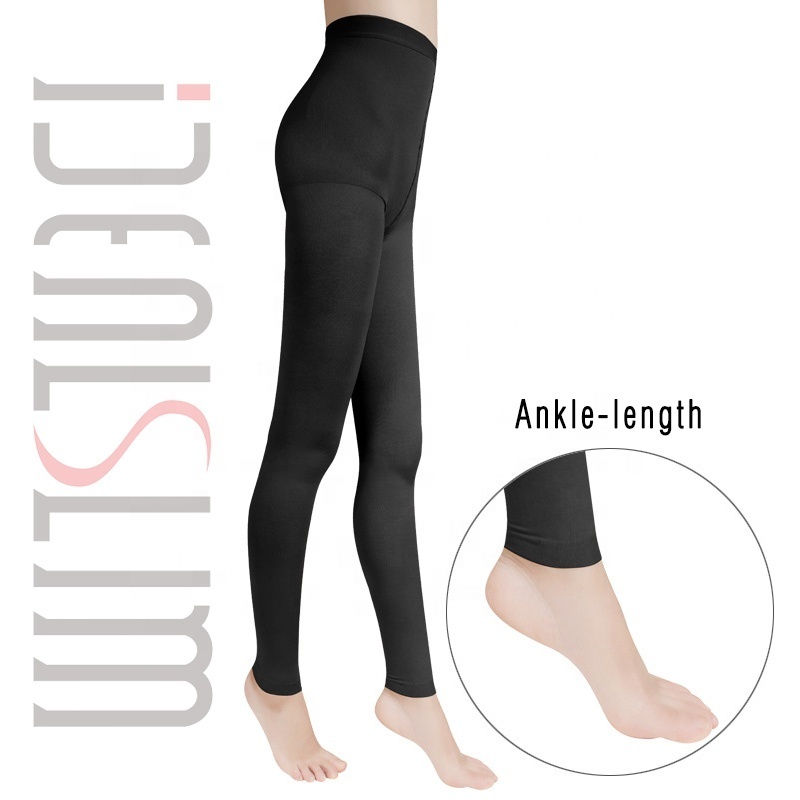 High Waist Fashion Ballet Compression Leggings Black Footless Tights Pantyhose