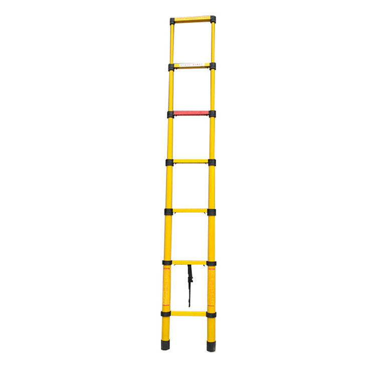 BTYGT Load 150KG 220KV FRP Epoxy Resin Telescopic Insulated Rod Ladder