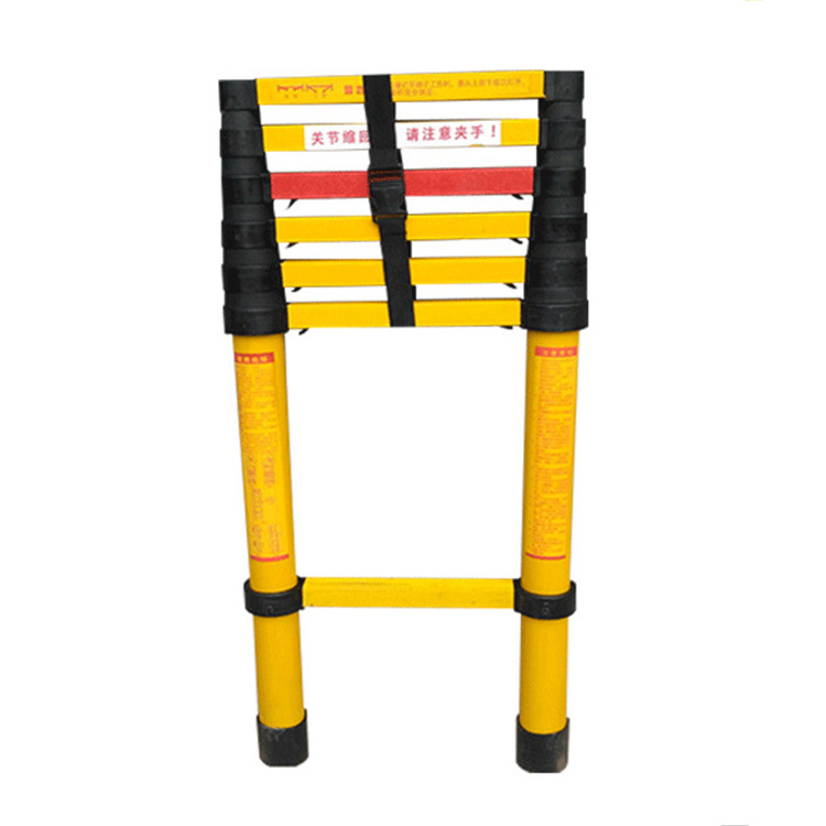 BTYGT Load 150KG 220KV FRP Epoxy Resin Telescopic Insulated Rod Ladder