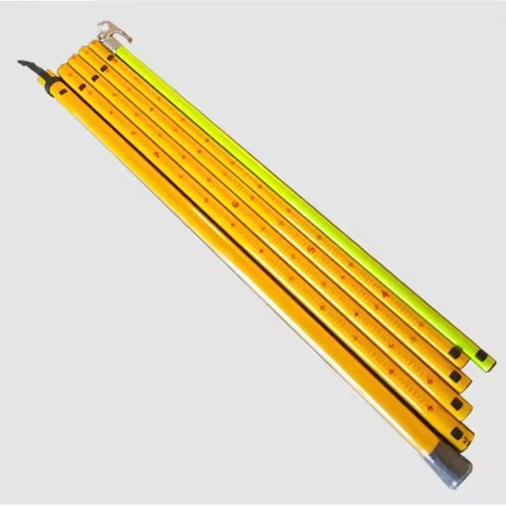 IRL-208 Telescopic Triangle Fiberglass High Voltage Electric Hot Sticks With Scale