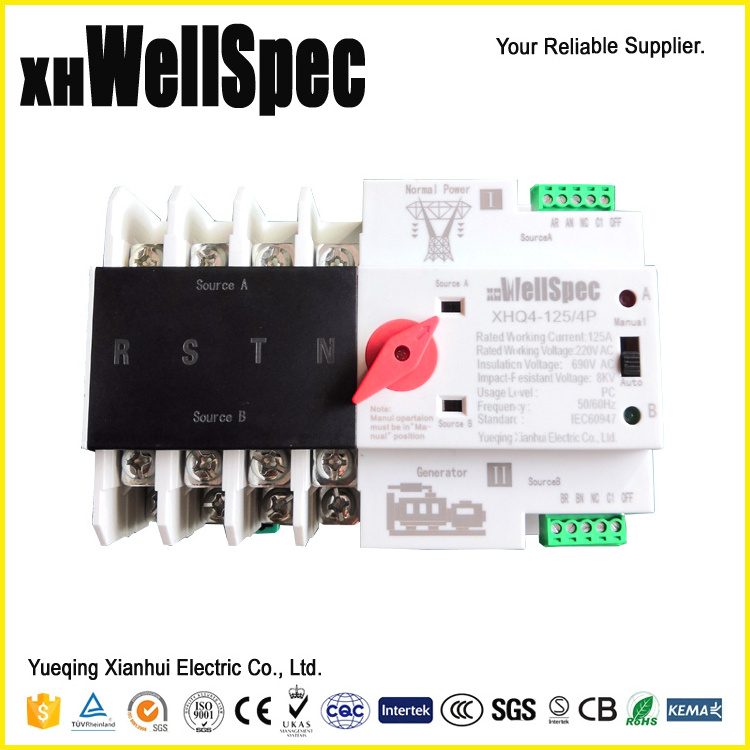 automatic change over switch 3 phase change over switch 60 amp