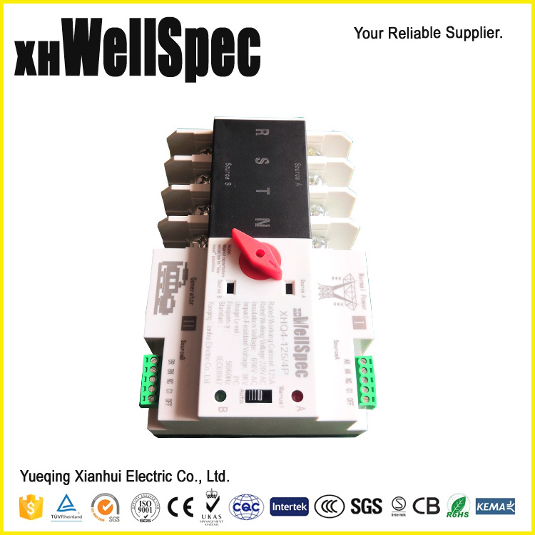 automatic change over switch 3 phase change over switch 60 amp