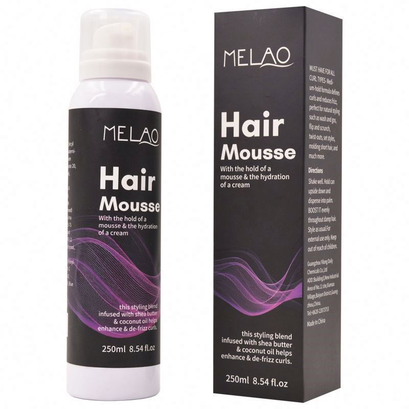 Custom Alcohol free firming hold styling foam and wax bulk wholesale coconut finishing for extreme hair mousse