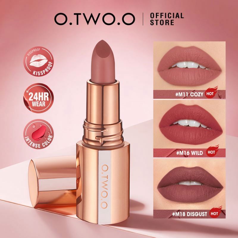 O.TWO.O Brand Makeup Long Lasting Moisturizing Lip stick Private Label Matte Velvet Lipstick