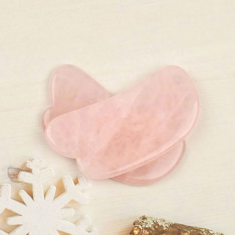 Premium Quality Beauty Tools Essential Oil Massage Natural Real Stone Rose Quartz Gua Sha