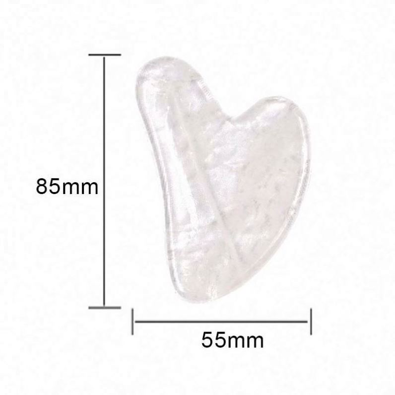 High Quality Skincare Facial Massage Transparency Crystal Ice Gua Sha Tool For Face