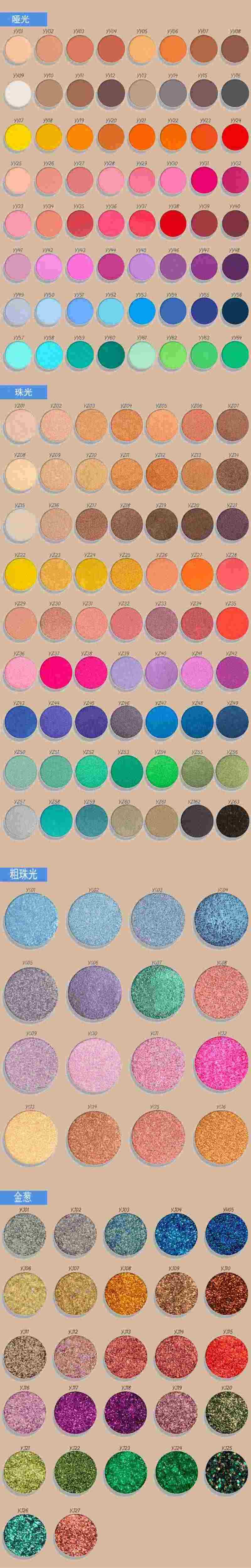 100% vegan cruelty free Custom private label eye shadow palette makeup cosmetics matte glitter bulk eyeshadow palettes