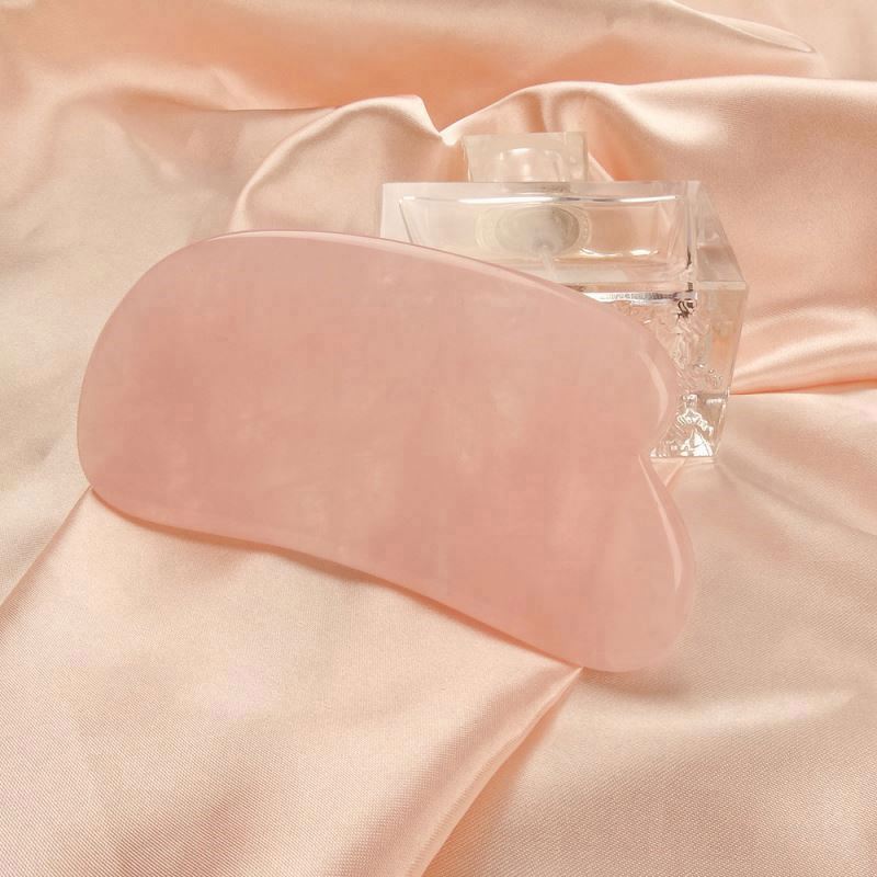 Premium Quality Beauty Tools Essential Oil Massage Natural Real Stone Rose Quartz Gua Sha