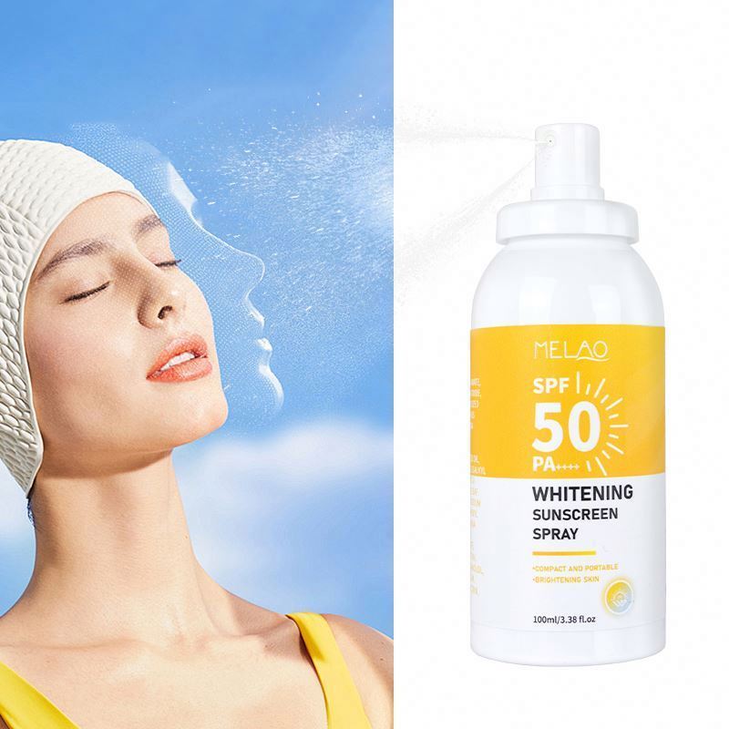 Luxury Makeup Waterproof Spf 50 Korean Whitening Sunscreen Moisturizer Sun Lotion Lightening Sunscreen Cream For Face Spray