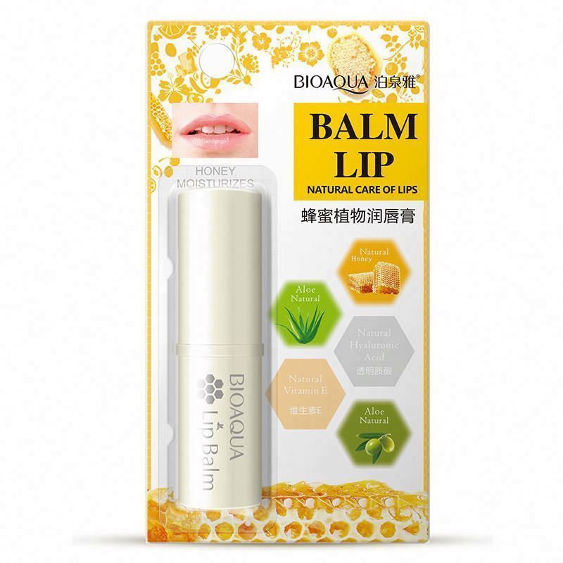 Bioaqua Natural herbal honey balm moisturizing nourishing lip gloss beauty cosmetic bioaqua Natural herbal honey balm