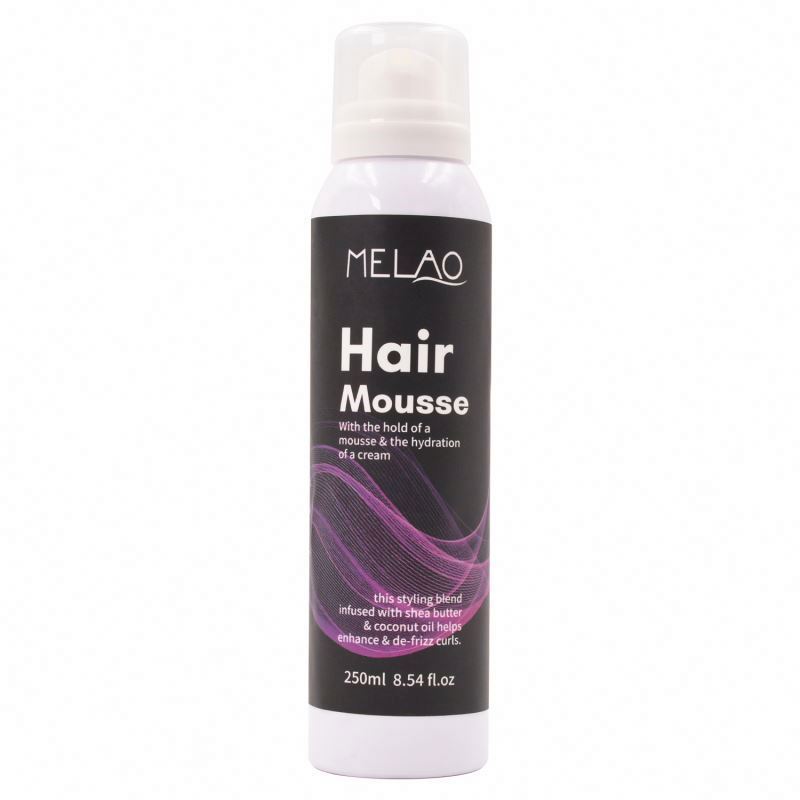 Custom Alcohol free firming hold styling foam and wax bulk wholesale coconut finishing for extreme hair mousse