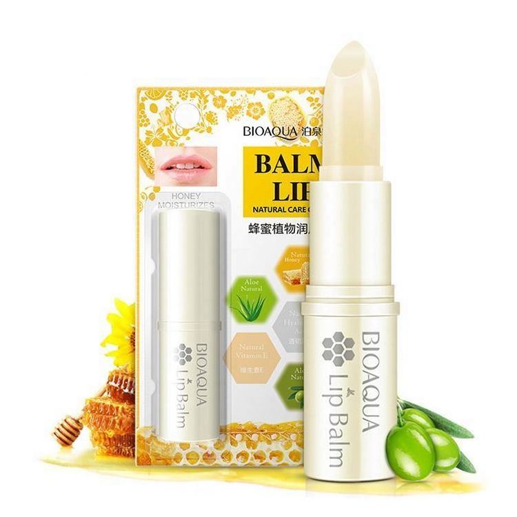 Bioaqua Natural herbal honey balm moisturizing nourishing lip gloss beauty cosmetic bioaqua Natural herbal honey balm