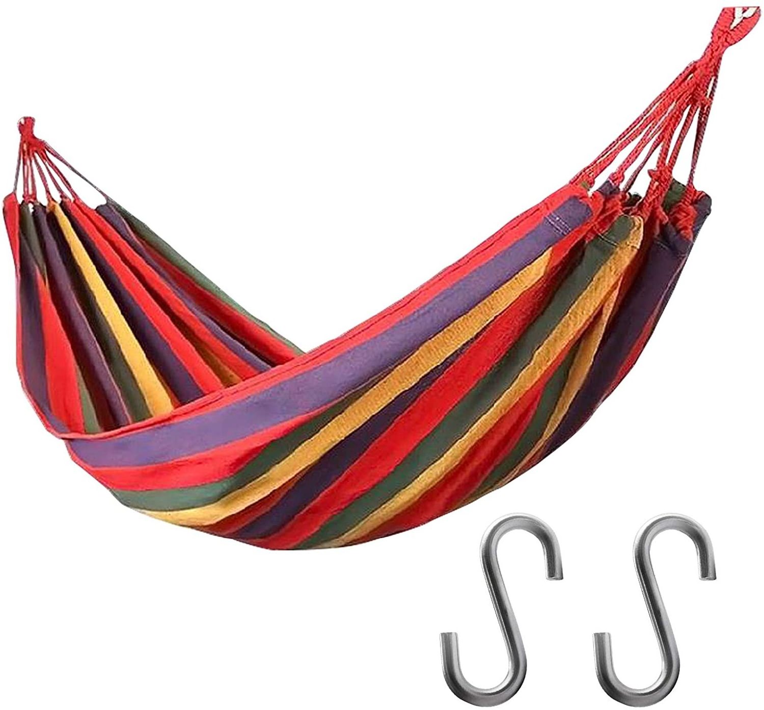 Outdoor Portable Parachute Hammock Beach Canvas Folding Hammock with Tree Straps