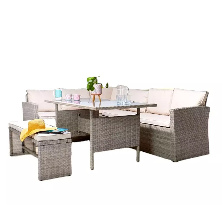 New fashion trend outdoor teak furniture garden luxury outdoor sofa set outdoor furniture patio furniture set