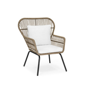 Wholesale modern white pool cafe balcony 3pc wicker cushion garden furniture patio outdoor furniture