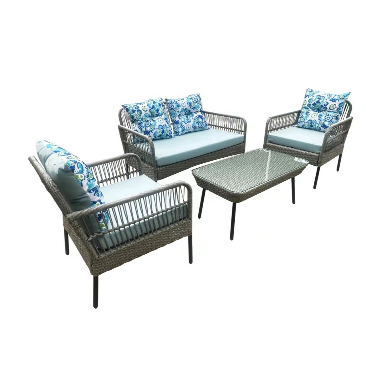 Rattan Wicker Sofas Wholesale Luxury Pool Garden Waterproof Sofas Modernos outdoor furniture