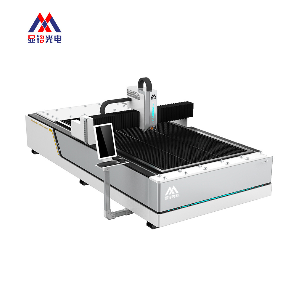 rebound cnc ce 1000w fiber metal laser cutting machine with dust cheap fully enclosed door laser power price