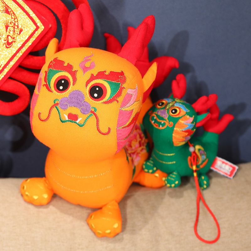 cpc yanxiannv soft plush toy  dragon stuffed animal Chinese auspicious dragon plush toy for kids