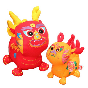 cpc yanxiannv soft plush toy  dragon stuffed animal Chinese auspicious dragon plush toy for kids