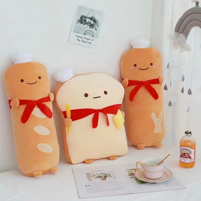 yanxinanv high-quality Funny Toast Sliced Bread Pillow Pillow with kid student gift Toast plush toy food