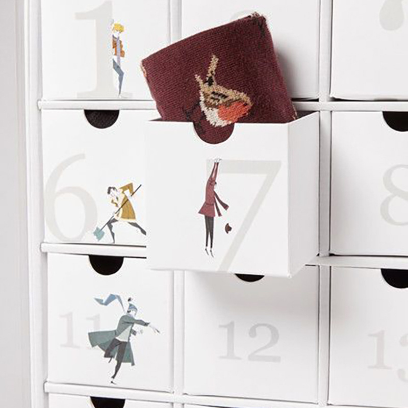 Luxury Personalized Custom Logo Beauty Makeup Collection Advent Calendar Box