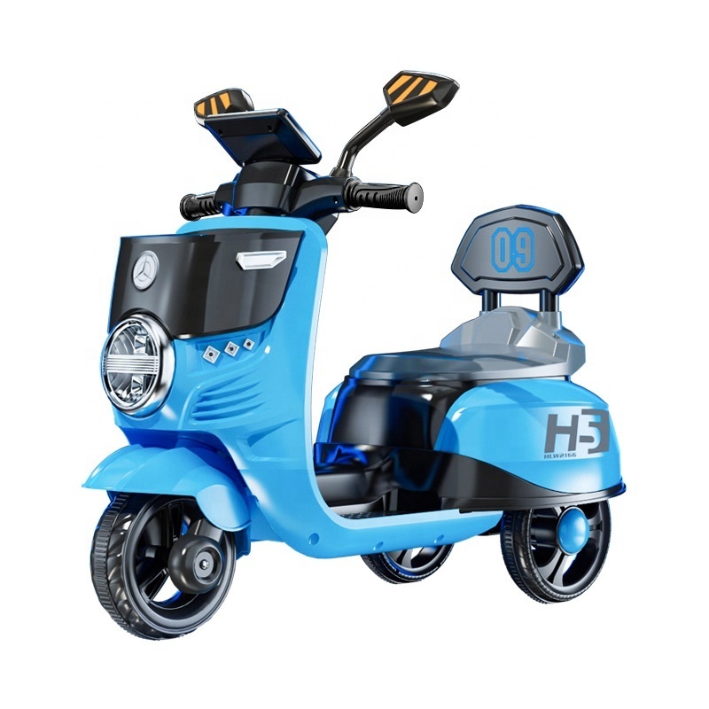 Children's electric motorcycle can sit on adult boys and girls tricycle double rechargeable large Remote control mini toy car