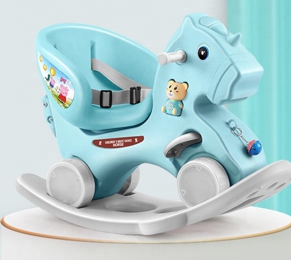 Good quality 2022 kids swing car slide car ride on toy with cool music and light horse duck dog elephant baby ride on car swing