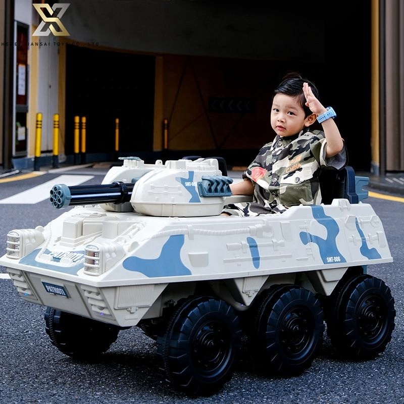 New design 12V battery powered kids electric tank car remote control children ride on car army tank for sale