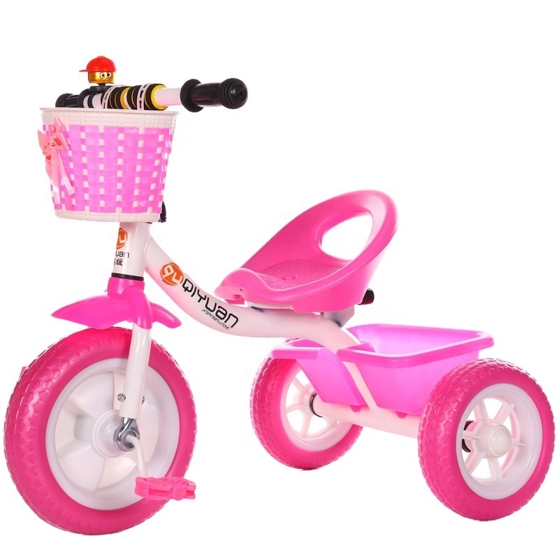 Hot-selling children tricycle with pedal three wheels baby car 3 in 1 kids tricycles factory wholesale price baby car handlebar