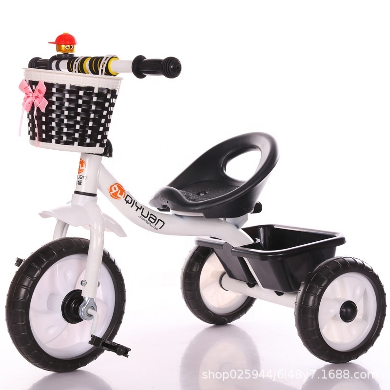 Hot-selling children tricycle with pedal three wheels baby car 3 in 1 kids tricycles factory wholesale price baby car handlebar