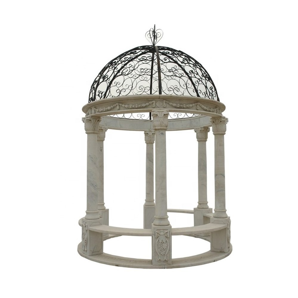 Factory supply Sandstone outdoor gazebo used in the hotel and park