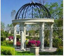 Factory wholesale  high quality White marble column gazebo