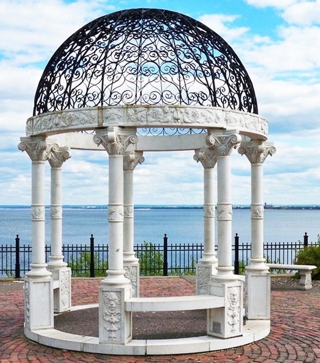 Factory wholesale  high quality White marble column gazebo