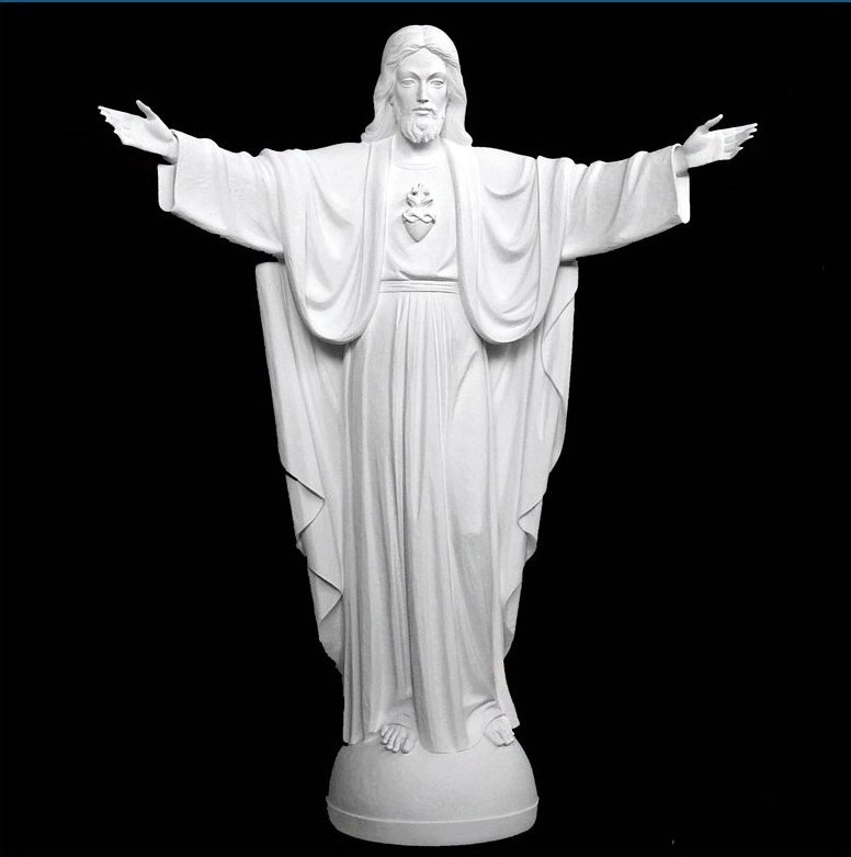 Customizable Life Size Jesus Marble Stone Religious Catholic Jesus Statue