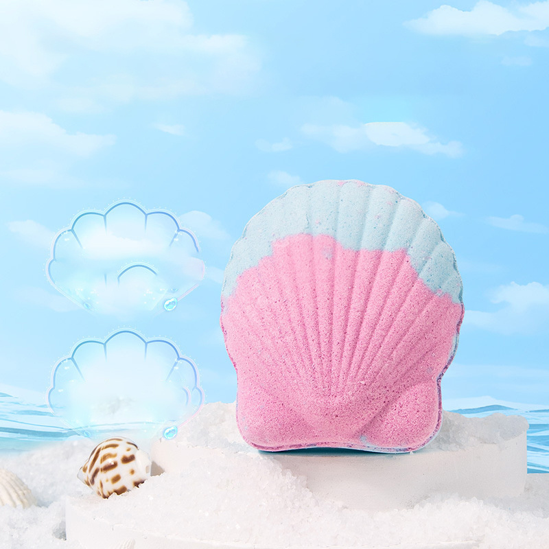 Ocean scallop bath ball 60g explosive essential oil bath ball bubble bomb shell salt bath ball