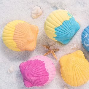 Ocean scallop bath ball 60g explosive essential oil bath ball bubble bomb shell salt bath ball