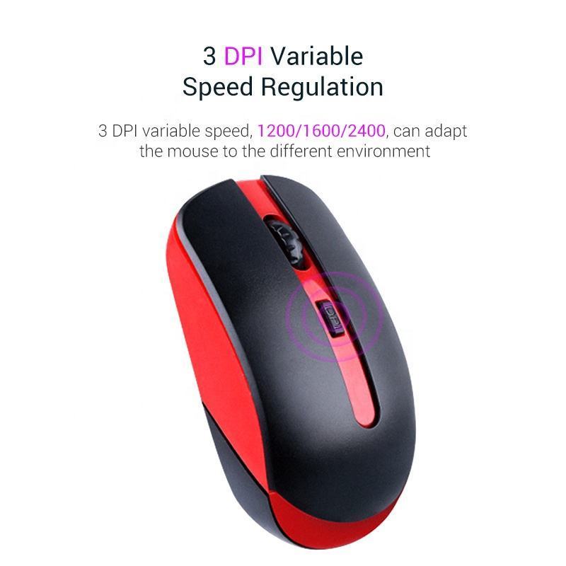 Wholesale 2.4G Optical Mouse Wireless Computer Mouse Ergonomic USB Interface Mice PC Mouse