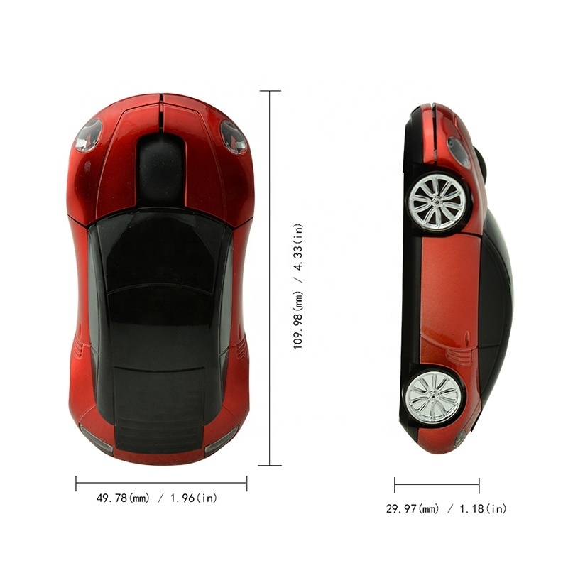 Car Shape Gaming Mouse Mini 3D Computer Mouse Optical 2.4G Wireless Laptop Mouse Desktop Mice