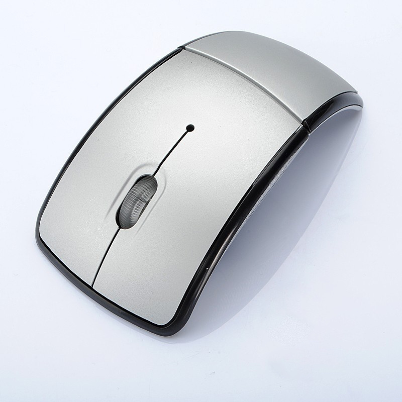 2.4G Wireless Optical Folding Mouse Customized Logo Optical USB Cordless Arc Mice For PC/Tablet/Mobile Phone