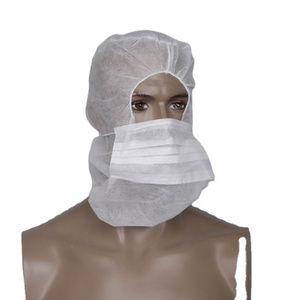 High Quality Medical Disposable Balaclava Hood Polypropylene Non Woven Astronaut Caps With Face Mask