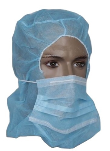 High Quality Medical Disposable Balaclava Hood Polypropylene Non Woven Astronaut Caps With Face Mask