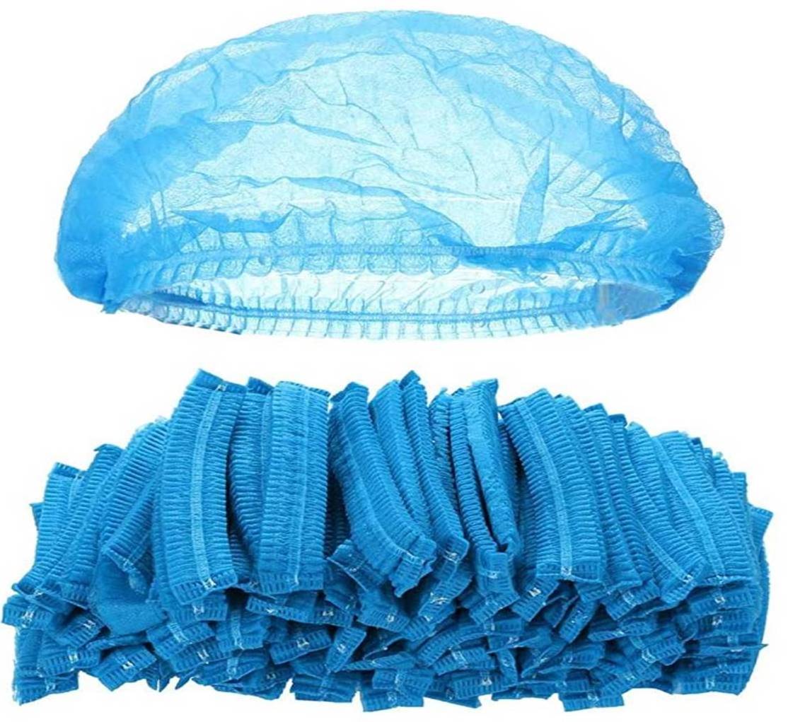 Custom Hair Net personal care Head Disposable Bouffant Cap Non Woven Nursing Hair Mob Cap clip cap