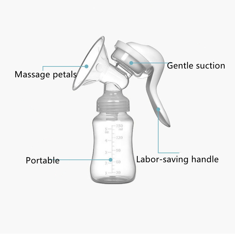 Manual breast pump maternal breast milk booster breast feeding maternity supplies