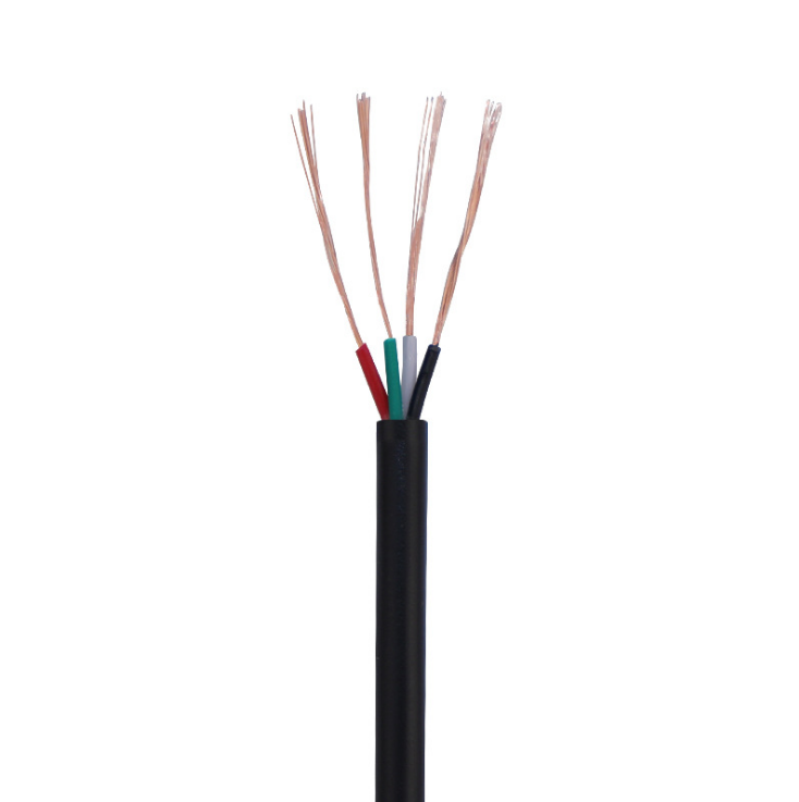 Two core cable wire Black two-core sheathed cable 2464 16awg 18awg 20awg 22awg 24awg 26awg audio cable 2464 26awg 3-core Wire