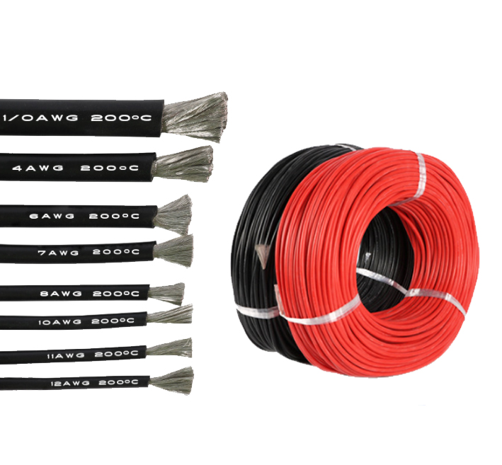 1/0 AWG Wire Soft Silicone Wire in Red or Black Cable AWG electrical wires