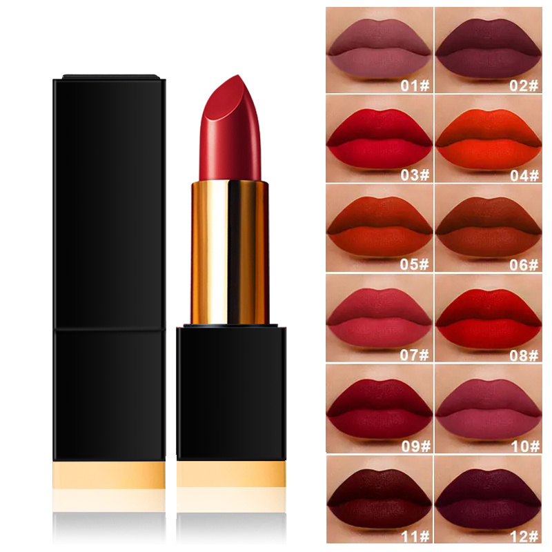 Chinese manufacturer oem/odm low-cost high-quality lipstick set waterproof matt lipsticks women's sets even color lazy lipstick