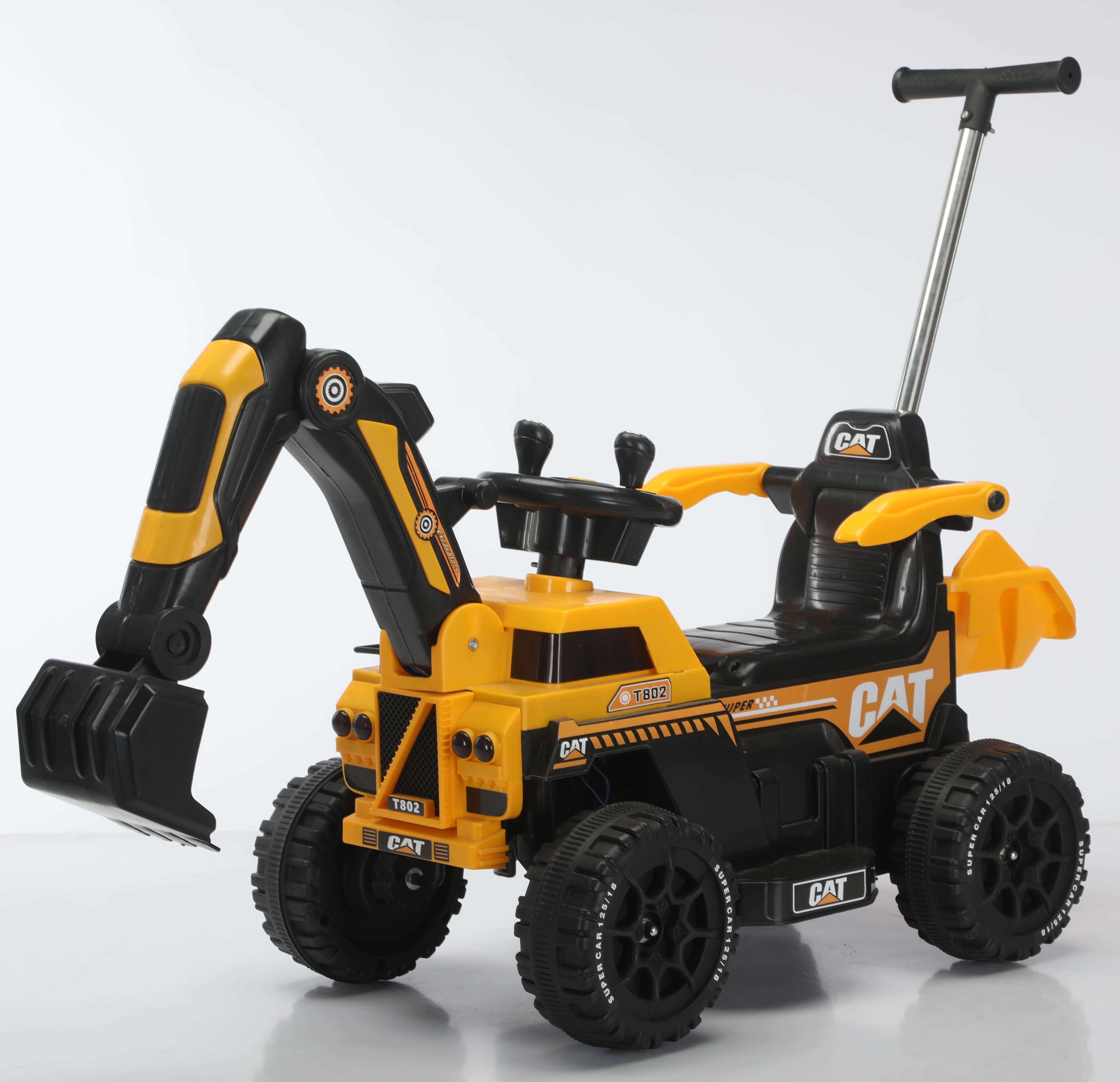 High Quality Boy Excavator Toy Car With Foot Sliding Electric Belt Remote Control Electric Toy Car