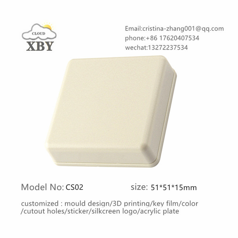 Shenzhen XBY Oem Customized Distribution Electrical Enclosure Box  51*51*15mm CS02 Electronics DIY Device Box Plastic Housing